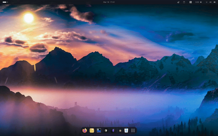 Gif of Clipboard History extension
